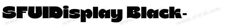 SFUIDisplay Black字体转换